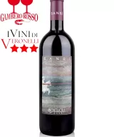 Bottle of red wine Scagliola Sansi Barbera d'Asti DOCG 2017