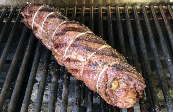 Braciola alla griglia (Grilled beef roll)