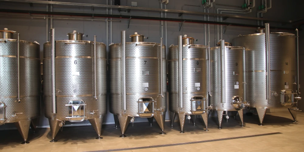 Fermentatoin room in ForteMasso winery, Barolo DOCG