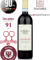 Bottle of Italian red wine Rubinelli Vajol Valpolicella Classico Superiore DOC 2016