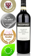 Bottle of Italian organic red wine Massimago Amarone della Valpolicella DOCG 2015