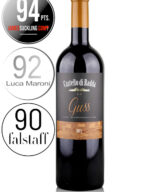 Bottle of Italian Super Tuscan red wine - Castello di Radda Guss 2015 Toscana IGT. 100% Merlot