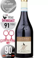 Bottle of Italian white wine Le Morette Mandolara 2020 Lugana DOC