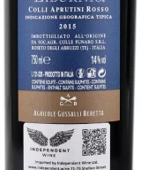 Back Label of Orlandi Contucci Ponno Liburnio Colli Aprutini IGT 2015