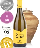 Bottle of amphora-aged Italian white wine Mirizzi Ergo Verdicchio dei Castelli di Jesi Superiore Classico DOC 2018