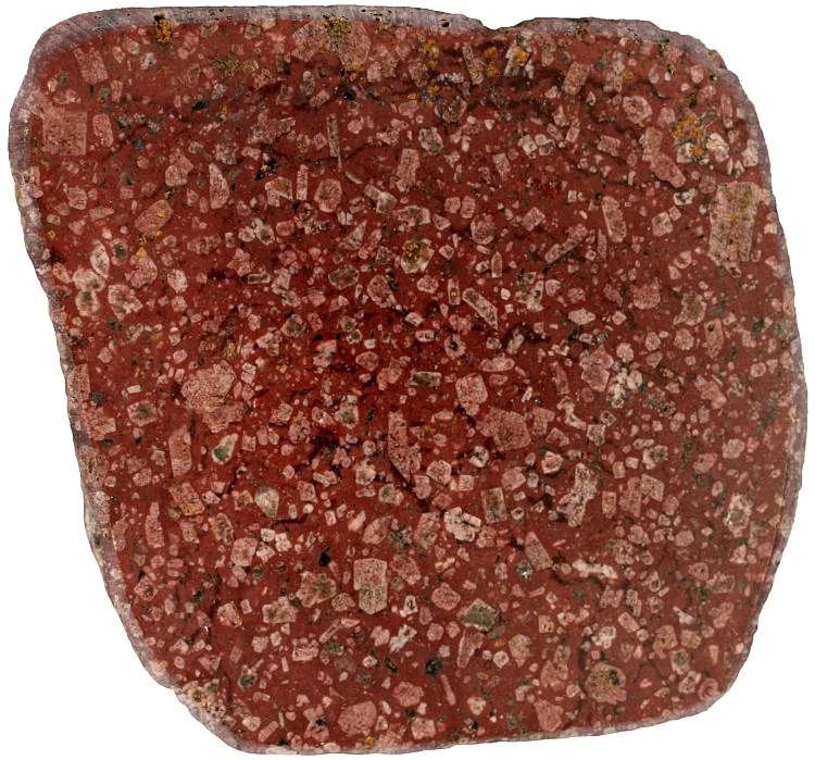 Red porphyry rock