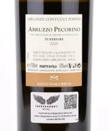 Back labe of Orlandi Contucci Ponno Abruzzo Pecorino Superiore DOC 2020