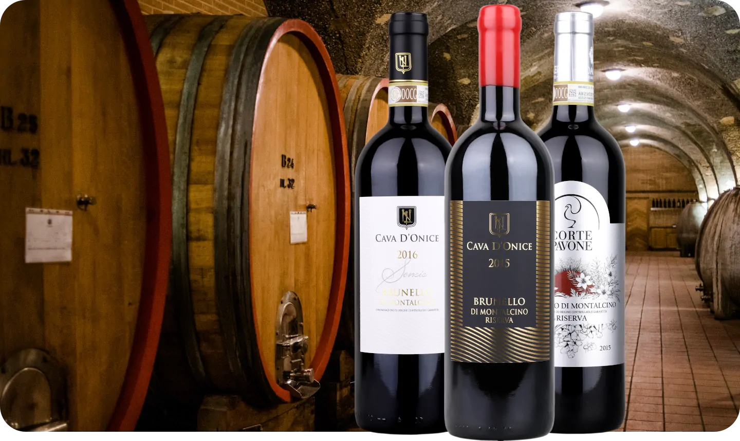 Collection of Brunello di Montalcino DOCG wines by Independent Wine
