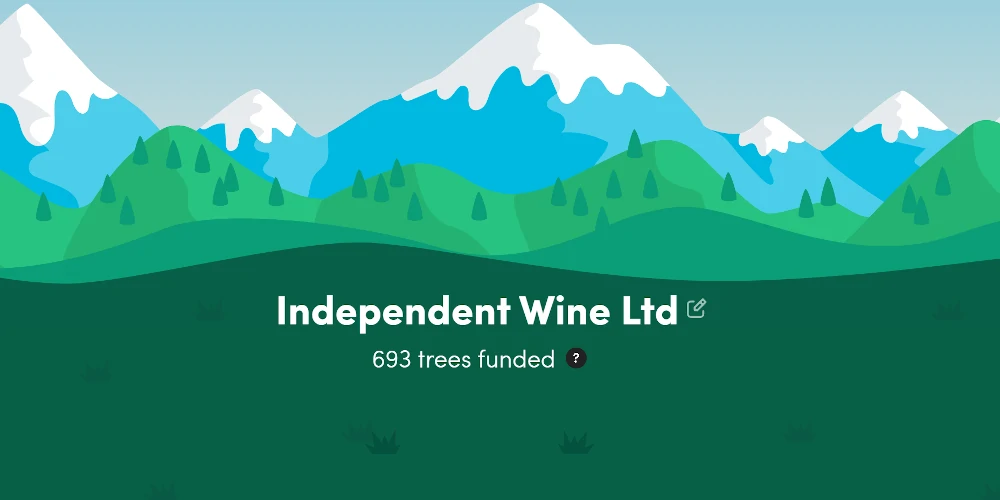 Independent Wine Ltd - 693 trees planted with Ecologi